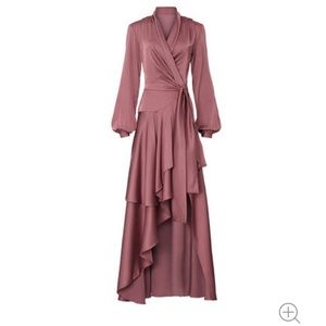 PatBO Mauve Maxi Wrap Dress